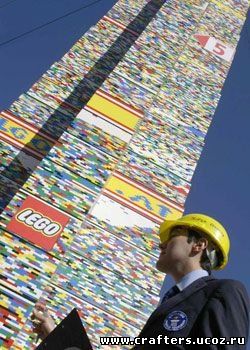 самая высокая в мире башня из конструктора лего собрана в Вене